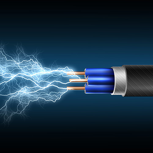 إضاءة الجهد المنخفض للكابلات الكهربائية
